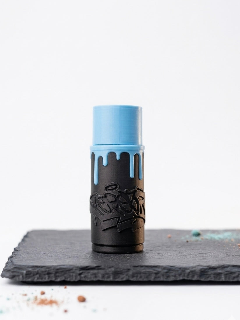 Ignis Drip Negro con Azul – Encendedor de Diseño Premium